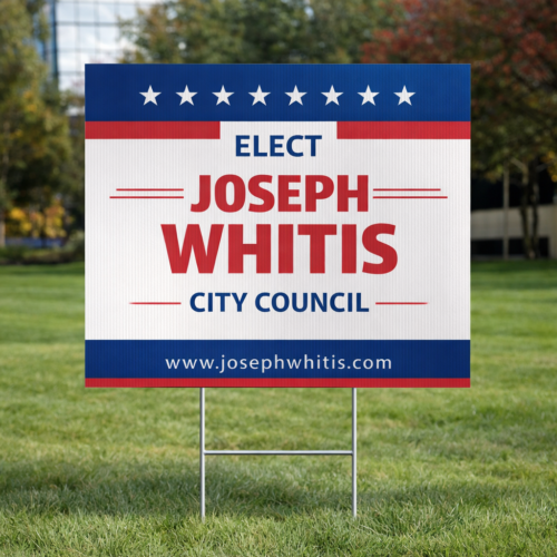 Yard Sign with H-Stake